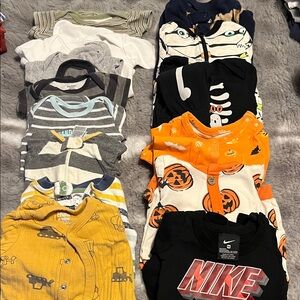 Newborn/ 0-3 month pajama and onesie bundle